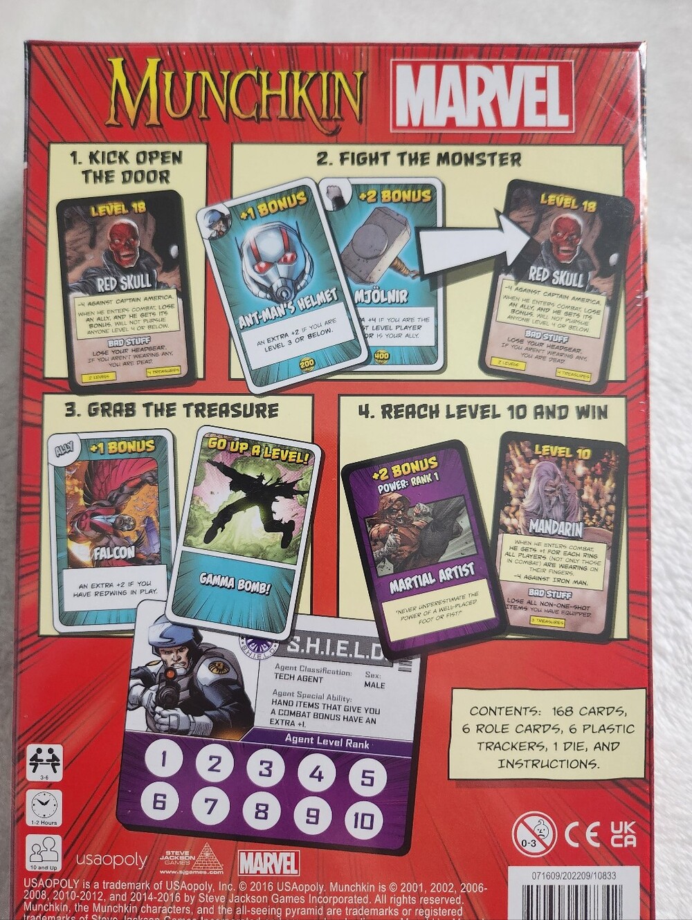 NEW SEALED Munchkin Marvel Card Game Steve Jackson Games USAopoly 2016 - Picture 8 of 9
